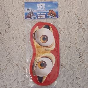 Ice Age Eye Mask Red Scrat from Continental Drift New in Package